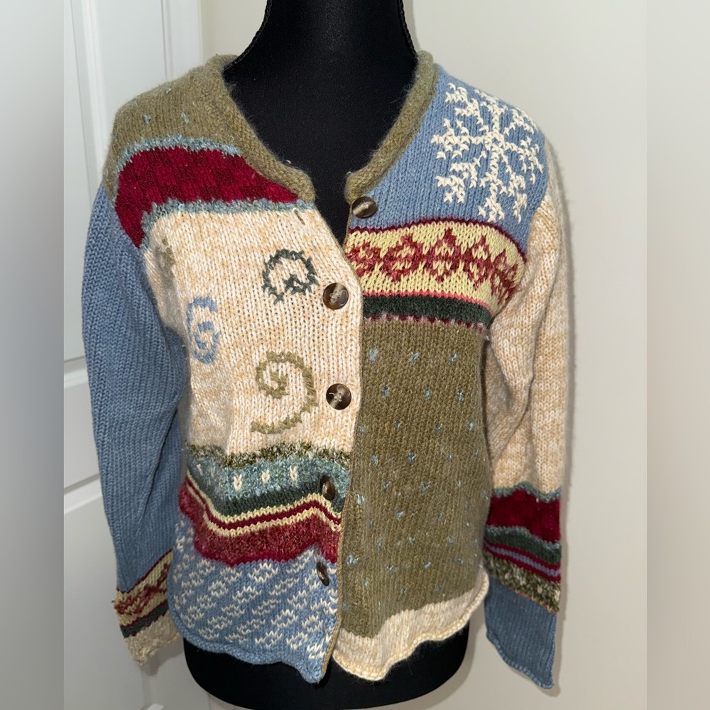 Susan Bristol vintage button-up winter sweater